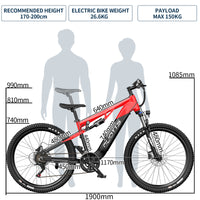 NomadRide ETNA – E-MTB Full Suspension 27.5” | Motore Bafang 50Nm, Sensore Torsionale, Freni Idraulici Shimano MT200 & Cambio 14v